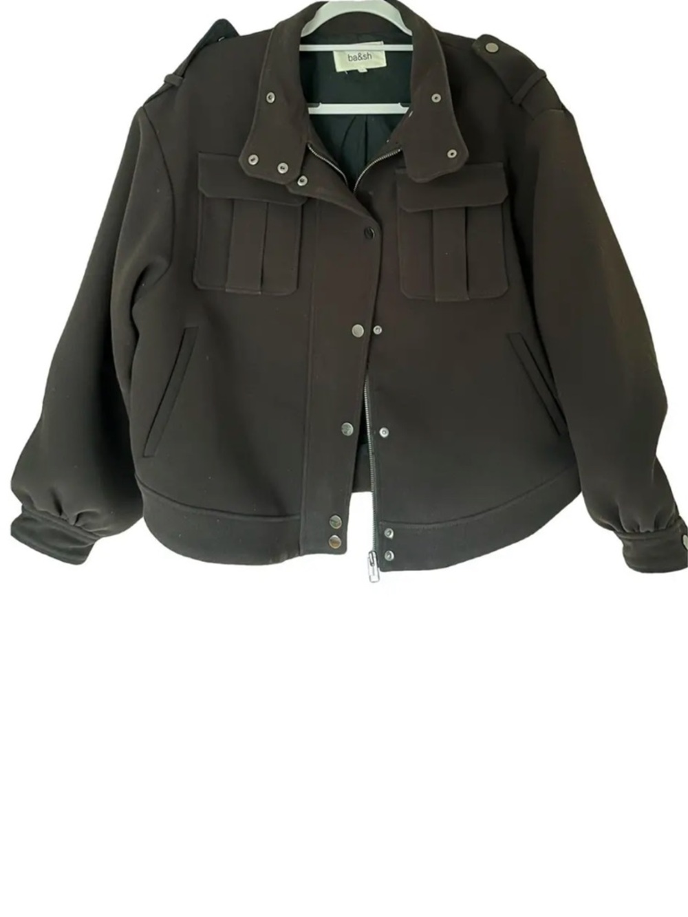 BA&SH Oversized Swing Crepe Jacket Size M Like New